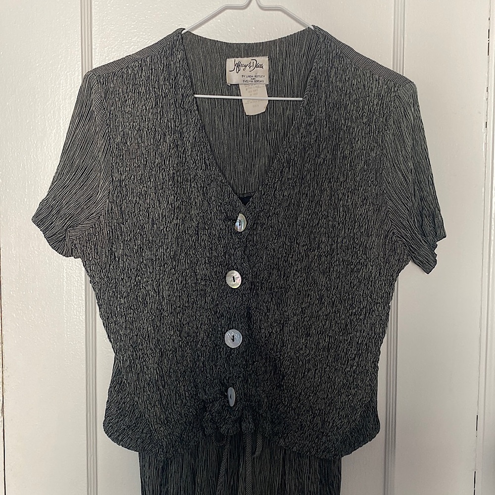 VINTAGE 80s jeffrey & dara jumpsuit